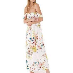 Z-620 Plum Pretty Sugar Charlie V2. Life in Photos maxi dress WHITE sz 8 nwot